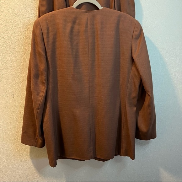 Women’s vintage Pendleton brown suit set blazer and skirt size 14 - Picture 6 of 9
